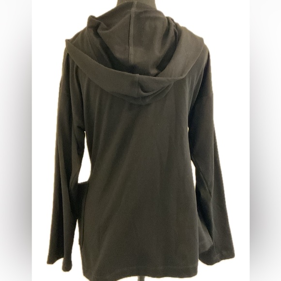 Jones,New York, Black Super Soft Hooded  Cover Up . - Picture 2 of 9